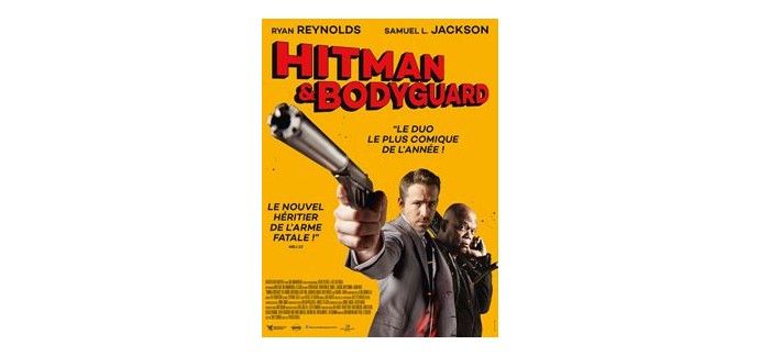 Ciné Média: 5 lots de 2 places de cinéma pour "Hitman & Bodyguard" à gagner