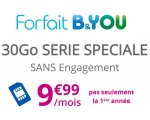 Bouygues Telecom: Forfait mobile Appels, SMS et MMS illimités + 30Go d'Internet (et 4Go en Europe) à 9,99€/mois à vie