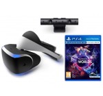 Base.com: Casque Playstation VR + le jeu VR Worlds + la caméra PS4 V2 à 318,52€