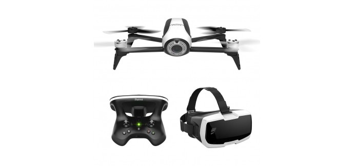 Amazon: Drone Parrot Quadricoptère Bebop 2 + Lunette FPV + Skycontroller 2 à 439,99€