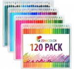 Amazon: 120 crayons de couleur Zenacolor avec étui à 21,90€ au lieu de 49,90€