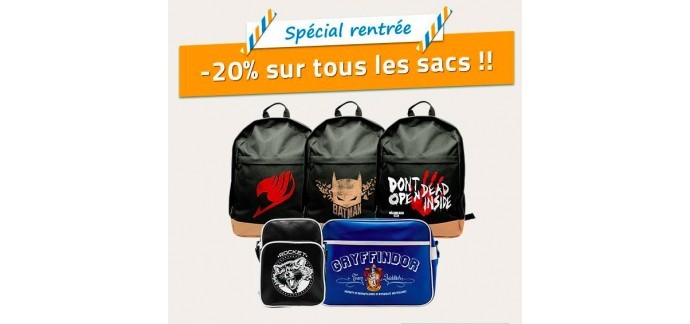 ABYstyle: -20% de réduction sur les sacs à dos