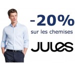 Jules: 20% de réduction sur toutes les chemises