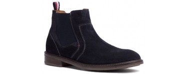 Tommy Hilfiger : Bottines chelsea en daim homme à 69,95€ au lieu de 139,90€