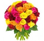 Florajet: 2 bouquets de 20 roses multicolores pour le prix d'un