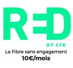 SFR: Box internet Red by SFR avec la fibre sans engagement à 10€ par mois à vie