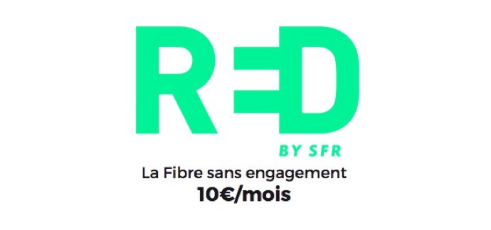 SFR: Box internet Red by SFR avec la fibre sans engagement à 10€ par mois à vie