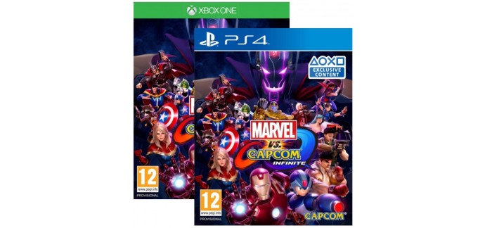 Fnac: Marvel vs. Capcom : Infinite sur PS4 ou Xbox One à 19,99€