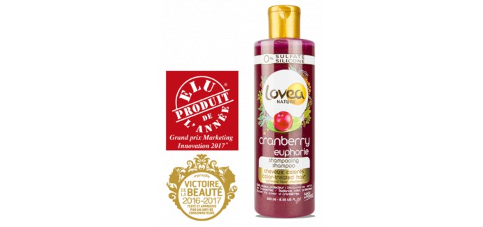 Lovea: -15% sur les shampooings Lovea Nature