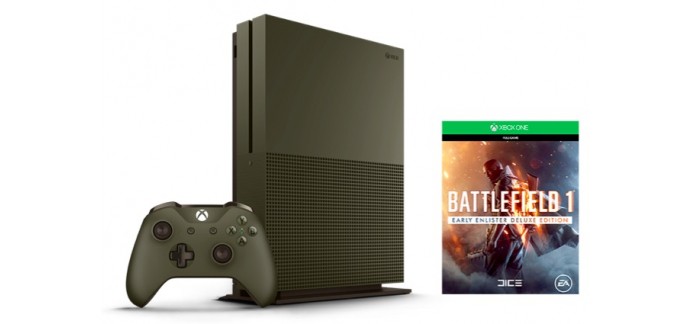 Micromania: Pack Xbox One S 1 To édition spéciale Battlefield 1 à 229,99€