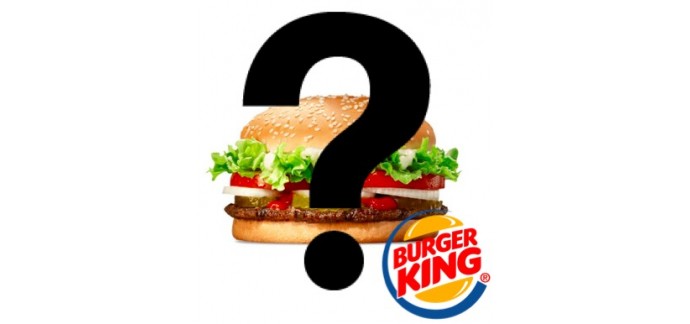 Burger King: Burger Mystère à 3€ dans les restaurants participants via l'application mobile