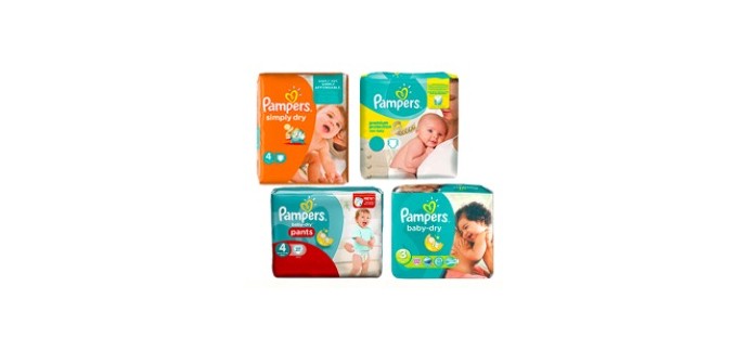 Pampers: 12 x 1 an de couches Pampers à gagner