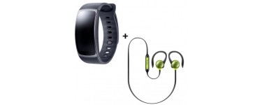 Cdiscount: Bracelet Samsung Gear fit 2 Noir small + écouteurs Level Active Jaune à 139€
