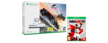 Micromania: NBA 2K18 offert pour l'achat d'un pack Xbox One S 1To + Forza 3
