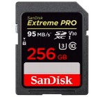 Amazon: Carte Mémoire SDXC Sandisk Extreme Pro 256 Go à 99,99€ au lieu de 192,99€