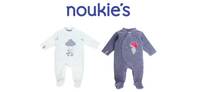 Noukies: 2 pyjamas bébé achetés = le 3ème offert