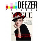 Deezer: 3 mois d'abonnement à Deezer Premium+ et au magazine Vogue offerts gratuitement