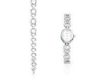 MATY: Montre et bracelet métal avec cristaux blancs à 17,70€ au lieu de 59€