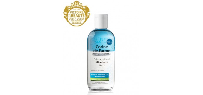 Corine de Farme: 1 démaquillant Micellaire Yeux 100ml offert dès 15€ d'achat