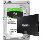LDLC: Samsung SSD 850 EVO 250 Go + HDD 4 To Seagate BarraCuda à 199,95€