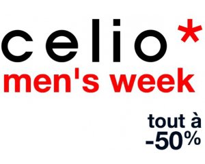 Celio*: Men's Week : -30% ou -50 % sur de nombreux articles pour Homme