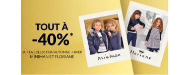 Kidiliz: -40% sur les collections Automne Hiver 2017 de Miniman et Floriane