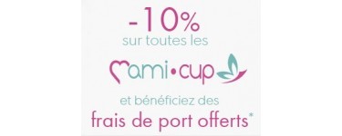 Monde Bio: -10% sur toutes les Mamicup et frais de livraison offerts