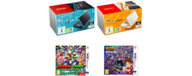 Auchan: Nintendo 2DS XL + Mario & Luigi Superstar Saga ou Yo Kai Watch 2 à 154,99€