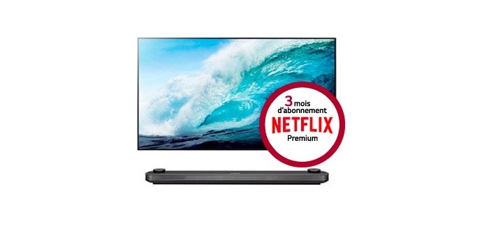 LG: 3 mois d’abonnement à Netflix premium offerts pour l’achat d’une TV LG 4K