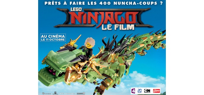 Chérie FM: 3 x 4 places pour le dessin animé "Lego Ninjago : le film" à gagner