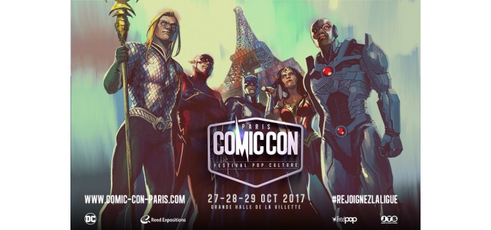 Allociné: 5 lots de 2 entrées pour le Comic Con le 27/10 à Paris à gagner