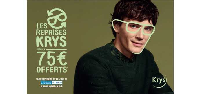 Krys: Rapportez vos anciennes lunettes = 75€ offerts en bon d'achat