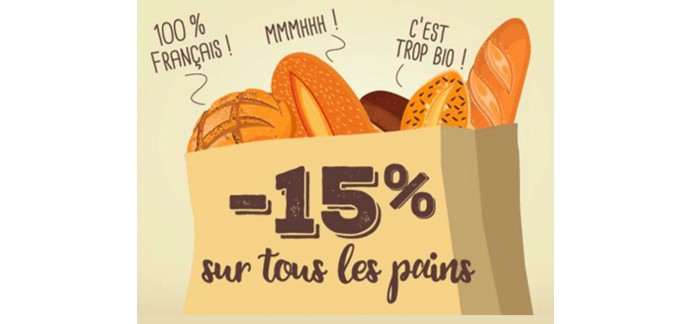 La Vie Claire: En ce moment profitez de -15% sur tous les pains en magasins