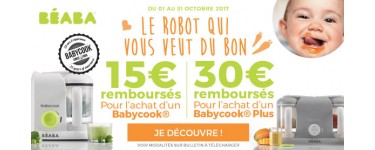 Allobébé: Jusqu'à 30€ remboursés pour l'achat d'un robot Babycook de BÉABA