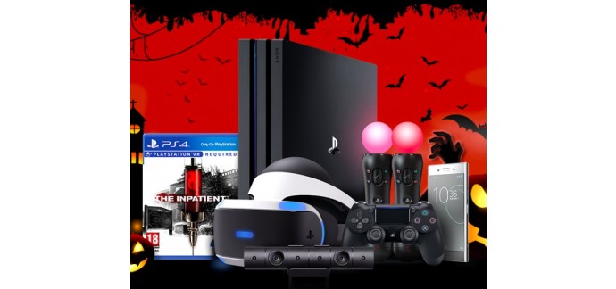 Sony: 1 PS4 Pro, 1 casque VR, le jeu VR The Inpatient & 1 smartphone Xperia XZ Premium