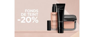 Kiko: 20% de réduction sur les fonds de teint