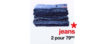 Celio*: 2 jeans Homme pour 79,99€