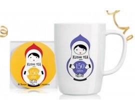 Kusmi Tea: 1 mug 150 ans et un sous-tasse Kusmi Tea en cadeau dès 60€ d'achat