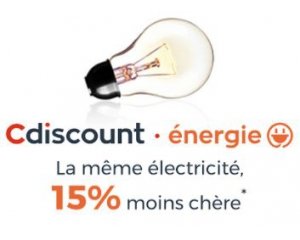 Cdiscount: 15% de réduction sur votre facture d'électricité + 10€ offerts sur votre 3ème mensualité