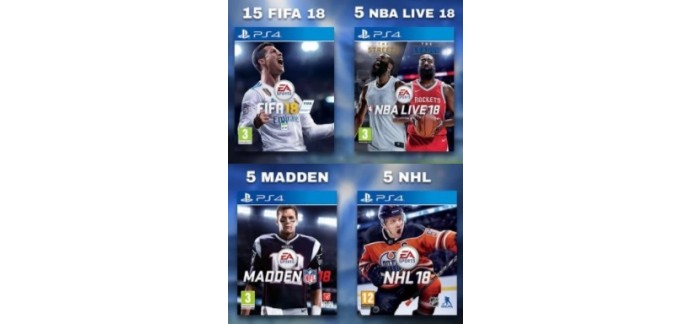 Jeuxvideo.com: 30 jeux vidéo sportifs sur PS4 à gagner