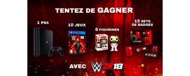 Jeuxvideo.com: 1 PS4, 10 jeux "WWE 2K18", 6 figurines Funko Pop & 15 set de badges à gagner
