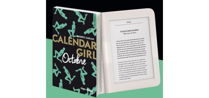 Voici: 1 liseuse Nolimbook +HD & 15 romans "Calendar Girl Octobre" à gagner
