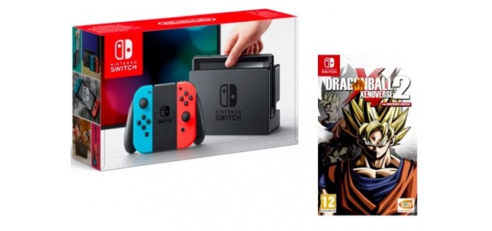 Auchan: Console Nintendo Switch + Dragon Ball Xenoverse 2 à 329,99€