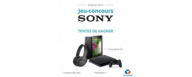 Bouygues Telecom: Un smartphone Sony Xperia XZ1, une console PS4 ou un casque Sony à gagner 