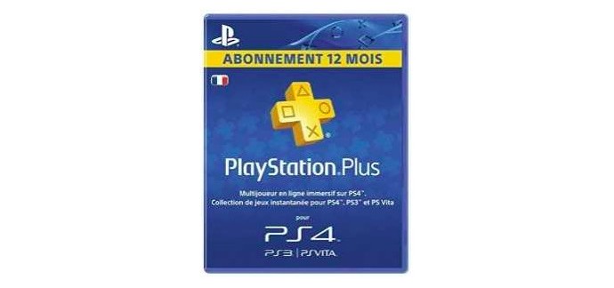Auchan: Abonnement Playstation Plus 1 an à 44,99€