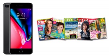 Prismashop:  1 iPhone X 64 Go & 10 lots d'1 an d'abonnement à un magazine au choix