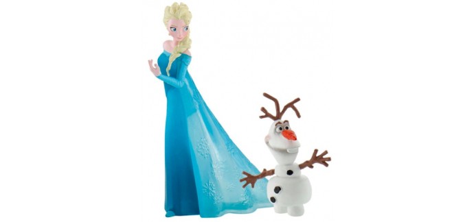 Amazon: Coffret 2 figurines La Reine Des Neiges Disney Elsa et Olaf à 5,99€