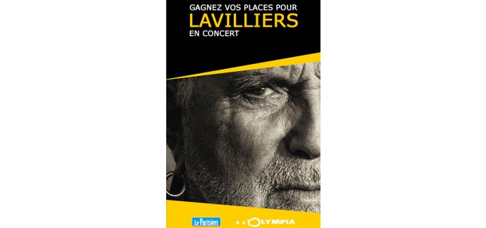 Le Parisien: 5 × 2 places pour le concert de Bernard Lavilliers le 25/11 à Paris à gagner