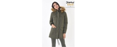 Kaporal Jeans: Manteau femme style parka à capuche fausse fourrure à 97,30€