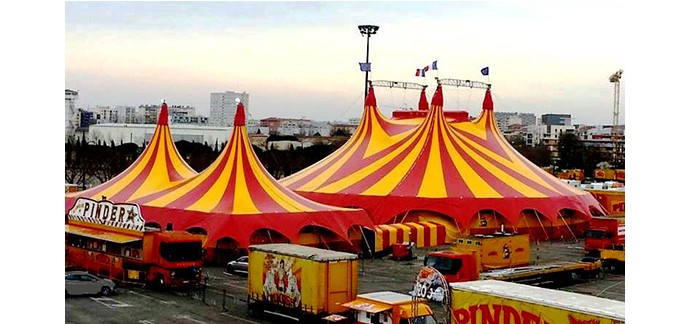 FranceTV: 10 pass famille pour le Cirque Pinder le 09/12 à Paris à gagner